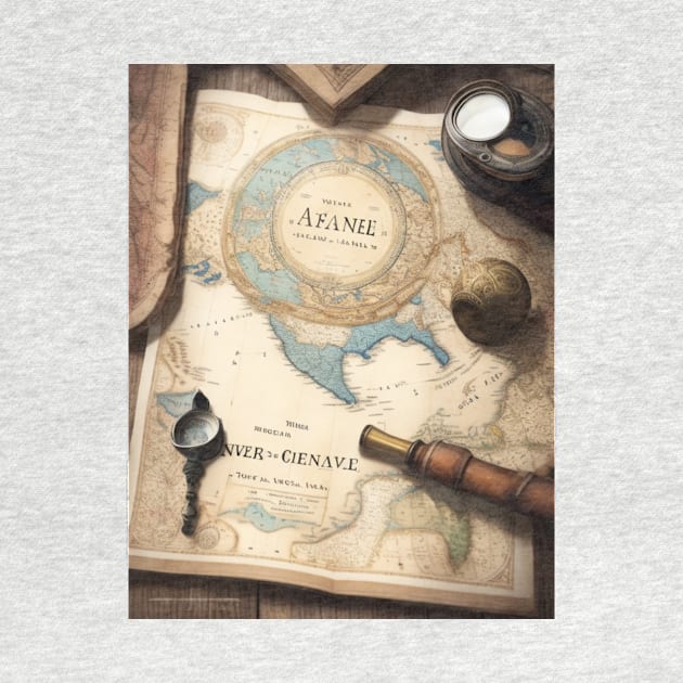 A vintage world map. by MeriemBz